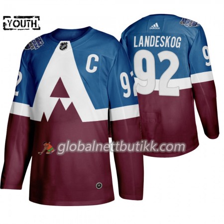 Colorado Avalanche Hockeydrakt Gabriel Landeskog 92 Adidas 2020 Stadium Series Authentic - Barn